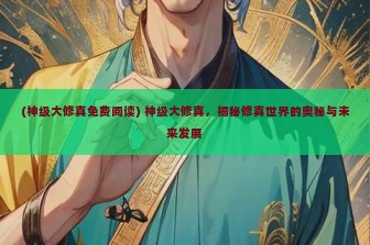 (神级大修真免费阅读) 神级大修真，揭秘修真世界的奥秘与未来发展